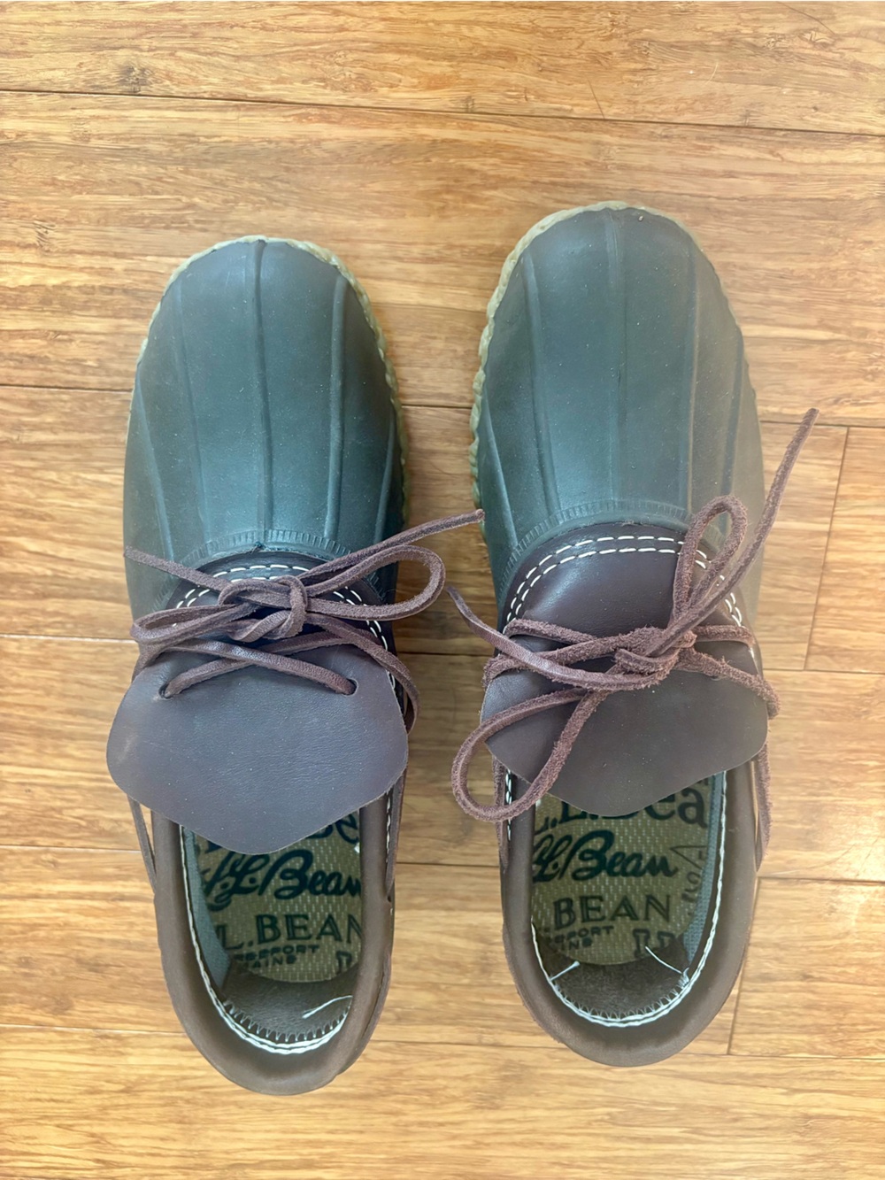 Women’s LL Bean Brown Duck-Style Waterproof Shoes